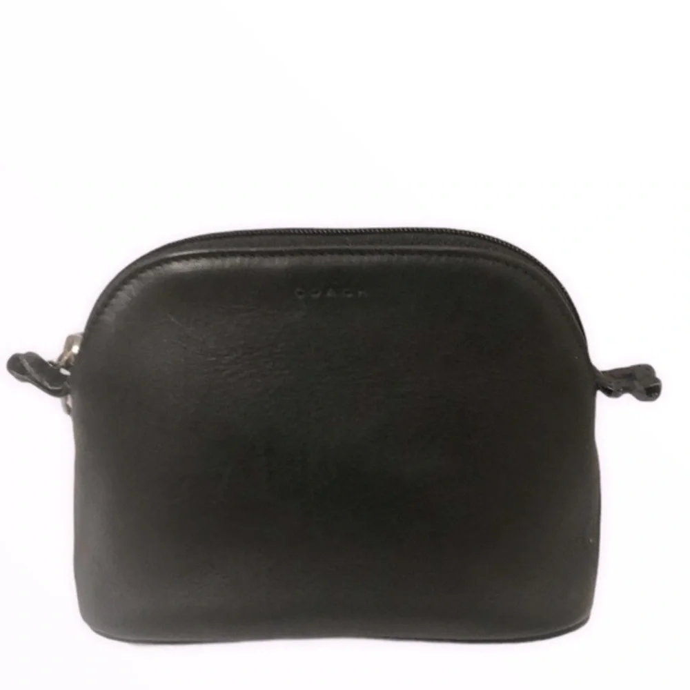 Coach vintage black cosmetic case toiletries bag